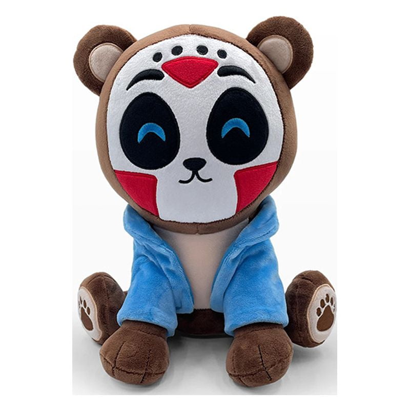 Teddy bear plush toy children's doll wearing a mask