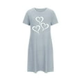 thumbnail image 4 of Pyjama Grande Taille pour Femmes, Chemise de Nuit à Manches Courtes avec Imprimé Poitrine, Robe Décontractée pour la Maison, Chemise de Nuit Surdimensionnée et Confortable pour Temps Chaud, 4 of 4