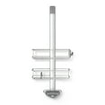 thumbnail image 3 of simplehuman Over-Door Shower Caddy, Stainless Steel and Anodized Aluminum, 3 of 8