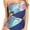 Aqua, variant on Women's Draped Overlay Strapless Bandeau One Piece
