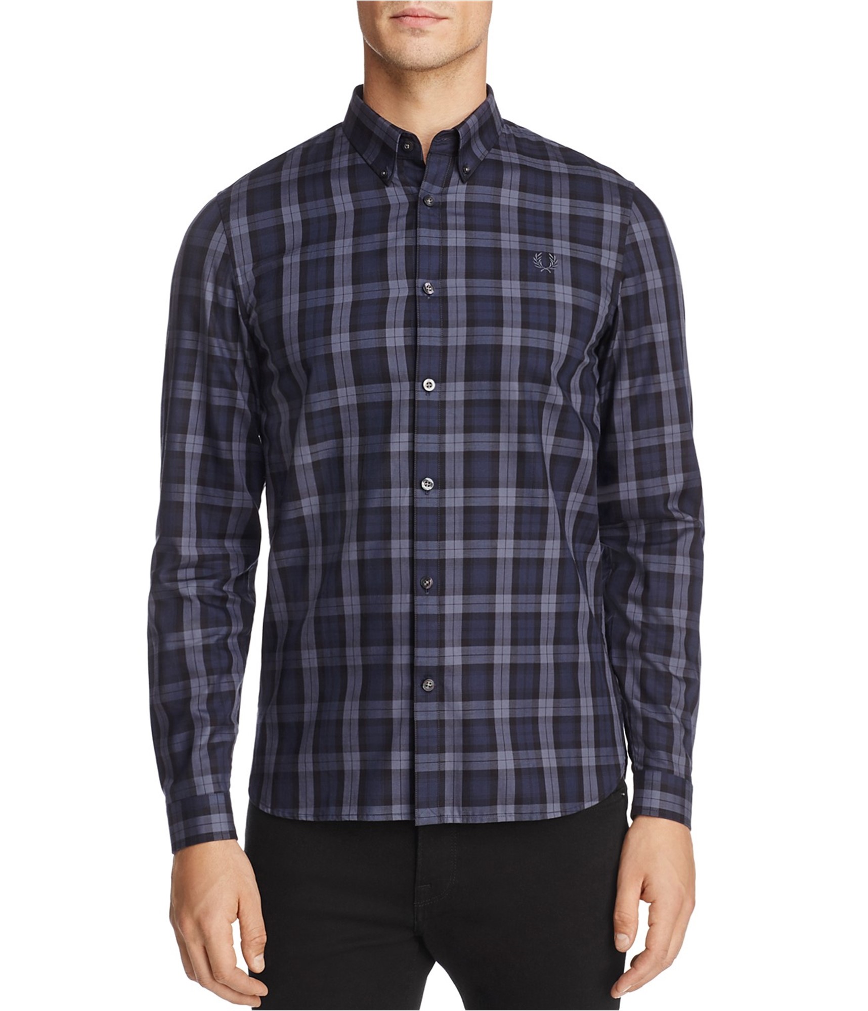 Fred Perry Mens Winter Tartan Button Up 