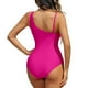thumbnail image 2 of WILLBEST Trajes de Baño Dama Traje de Baño Deportivo Para Mujer Monokini Con Panel de Malla y Sujetador Incorporado Para Playa Piscina Traje de Baño de Verano, 2 of 6