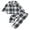 Black & White, variant on SILVERCELL 2Pcs Toddler Boys Girls Long Sleeve Pajamas Set Kids Button Down Sleepwear Pjs Christmas Plaid Pajama Loungewear 1-6T