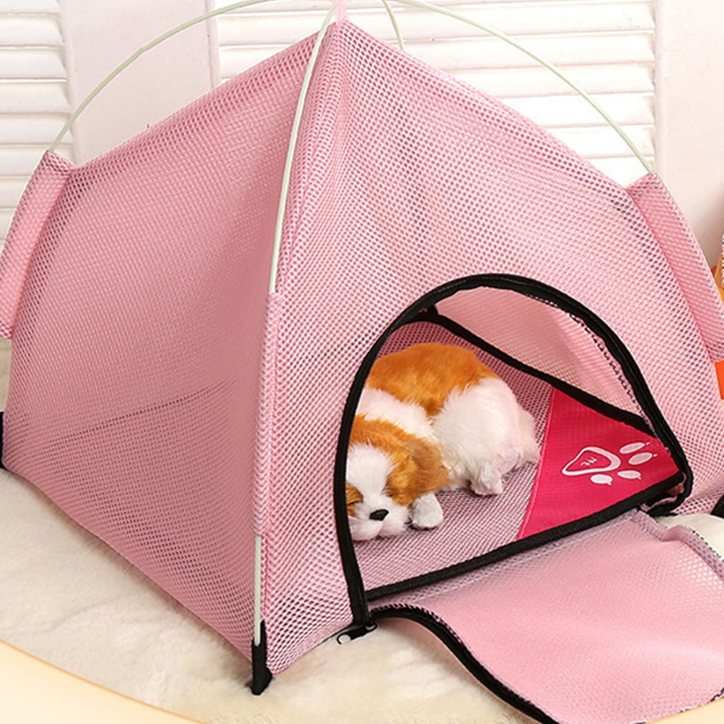 Miiottaa Cats Tent Bed Summer Teepee for Indoor Small Dogs Cats House Foldable Shelter House Pet Tent House Bed