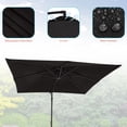 thumbnail image 6 of ACEGOSES 8.2x8.2ft Square Offset Patio Umbrella w/Base, Outdoor Hanging Umbrella w/ Steel Ribs for Deck, Balcony and Garden,Black, 6 of 6