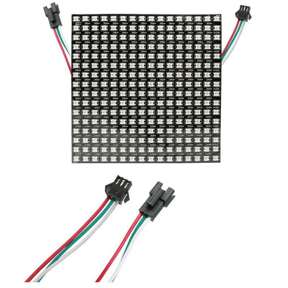 WS2812B RGB 16*16 Pixels Digital Flexible Dot Matrix Individually Addressable LED Display Scree