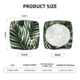thumbnail image 6 of Gaeub Tropical Palm Leaves1 Square Chair Seat Covers, Stretch Fitted Printed Chair Seat Cushion Cover for Kitchen, Office - One Size, 6 of 9