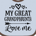 thumbnail image 4 of Inktastic My Great Grandparents Love Me Boys or Girls Baby Bib, 4 of 4