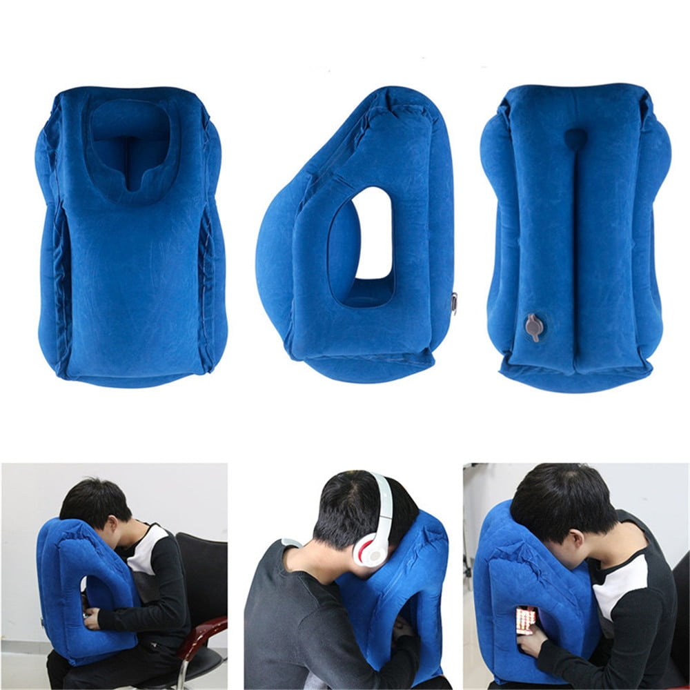 Travel Pillow Inflatable Pillows Air Soft Cushion Trip Portable Innovative Products Body Back Support Foldable Blow Neck Pillow Walmart