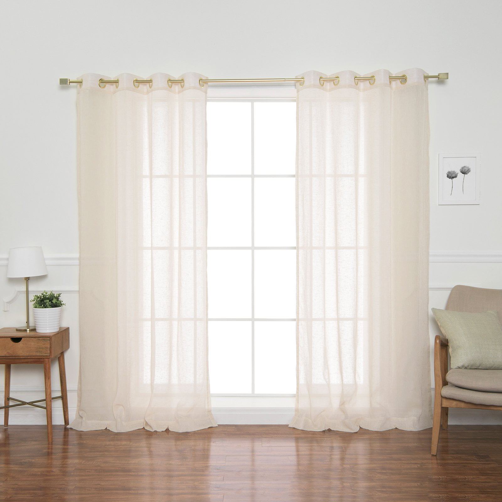 Best Home Fashion Gold Grommet Curtains