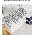 thumbnail image 6 of Shag Bath Rugs Gray Eucalyptus Leaves Watercolor Leaf Plush Soft Fluffy Doormat Floor Carpet,Non-Slip Living Room Bedroom Kitchen Entryway Door Mats Country Botanical, 6 of 6