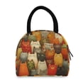 thumbnail image 2 of 7L Volume Handheld Insulated Reusable Meal Tote Lunch Bags A Large Group Of Cats, 2 of 6