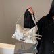 thumbnail image 4 of Bolso Hobo Satchel Mujer Color Sólido PU Cuero Embrague Monedero, 4 of 9