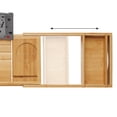 thumbnail image 5 of Casafield Bathtub Caddy, Expandable Bamboo Bath Tray and Tub Organizer, 5 of 7