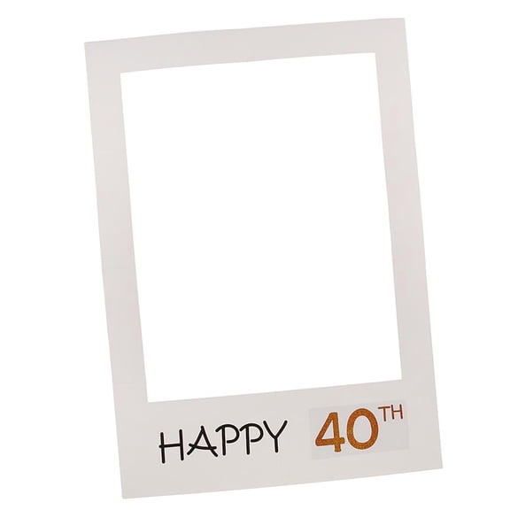 40/50th Happy Birthday Anniversary White  Props Party Accessory 68 x 48 cm