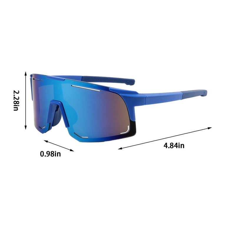 Cycling Running Glasses Sports Sunglasses for Men Women-Blue