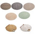 thumbnail image 2 of Napperons Ovales pour Boisson Vin sous-Verres Boisson Vin Tapis Isolant Lavable en PVC, 2 of 9