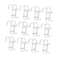 thumbnail image 2 of 12 piezas ganchos para escobilla ducha sobre la puerta, gancho para toallas, gancho para colgar toallas baño, ganchos para ducha Blanco, 2 of 8