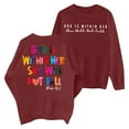 thumbnail image 2 of Red Womens Sweatshirt Women Verse Pullover God Is Within Her Long Sleeve Inspirational Blouse Top Fall Clothes for Women, 2 of 6