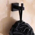 thumbnail image 3 of Gancho para toallas Jadeshay colgador de puerta acero inoxidable negro A, 3 of 8