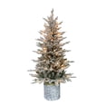 thumbnail image 1 of Árbol de Navidad Puleo International abeto ártico flocado preiluminado 1.4 m, 1 of 3