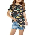 thumbnail image 5 of HAOTAGS Boys Short Sleeve Graphic Tee Shirts, Cute Dinosaur Print Casual Summer Outdoor Blouse Top Multicolor Size 5 T, 5 of 5