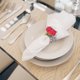 thumbnail image 1 of AURARMLET 2Ud Decorativos De Servilleta Con Rosa Artificial Para Restaurantes Y Celebraciones, 1 of 8