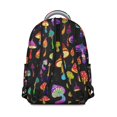 thumbnail image 3 of Everyday Carry Mushroom Print Backpack, Large Capacity School Bookbag for College Students, Reliable Laptop Bag, Trendy Gift for Campus and Work, 3 of 6