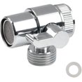 thumbnail image 1 of Válvula desviadora de grifo de 3 vías, válvula desviadora de latón, adaptador de ducha cromado pulido, válvula, piezas de repuesto para baño y cocina, 1 of 4
