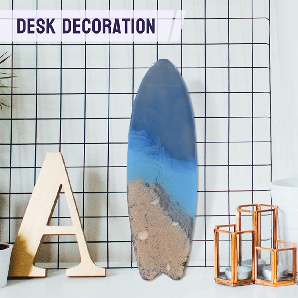 Surfboard Mold DIY Epoxy Silicone Casting for Silica Gel Wall Decor Shape Resin 2 Pcs