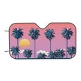 thumbnail image 7 of Balery Beach with Palm Trees Print Car Windshield Sun Shade,Windshield Sunshade for Car Pickup Truck SUV Accessories-Medium, 7 of 7