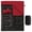 Black Red, variant on Oaskys Double Sleeping Bag – Large Sleeping Bag with 2 Pillows & Portable Carry Bag, Waterproof Lined for Camping, Backpacking and Outdoor Adventures
