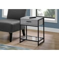 thumbnail image 5 of Monarch Specialties Accent Table, Side, End, Nightstand, Lamp, Living Room, Bedroom, Grey Laminate, 5 of 6