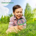 thumbnail image 3 of Handheld Reading Magnifier Set With Hanging Rope And Rubber Handle, 65mm Magnifying Lens Handheld Magnifying Glass For Observation Reading Book Fault, 3 of 5