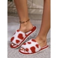 thumbnail image 3 of Valentine's Day Heart Shaped Open Toe Women Home Slippers, Comfortable & Soft Non-Slip Indoor Shoes With Lining, 3 of 4
