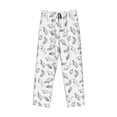 thumbnail image 6 of Uemuo Sea Turtle Pattern Men's Wide Leg Palazzo Lounge Pants with Pockets Light Weight Loose Comfy Casual Pajama Pants-Small, 6 of 9