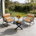 thumbnail image 6 of Outdoor Patio Cushion Covers 4 Pack Rustic Brown Striped Patio Chair Cushion Covers with Ties and Zipper Modern Farmhouse Stripes Waterproof Outdoor Seat Cushion Covers for Patio Furniture 20"x18", 6 of 9