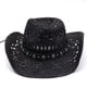 thumbnail image 5 of Sombrero de paja Minnieouse vaquero verano mujer protección solar ala ancha, 5 of 6