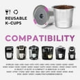 thumbnail image 3 of 2 Pack Stianless Steel Reusable K Cup Coffee Pods Compatible for K eurig 1.0 & 2.0 Coffee Maker Refillable K-eurig Coffee Filter with A Stainless Steel Spoon, 3 of 6