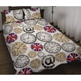 thumbnail image 1 of Reloj de pared UK Pattern Juego de cama edredón, 1 of 5