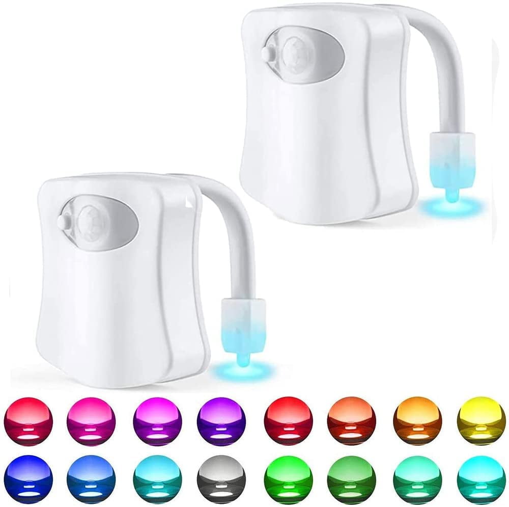 Fashion shopping style 2 PACK LED Toilet Light Motion Activated Glow