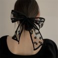 thumbnail image 2 of Súper hermoso encaje ~ Xianqi bowknot diadema turbante primavera y verano bufanda bufanda de seda atado pelo corbata pelo versión coreana todo-fósforo, 2 of 2