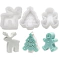 thumbnail image 2 of Gingerbread Man Elk Christmas Tree Silicone Mold, 2 of 7