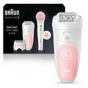 Braun Silk-epil Beauty Set 5 5-895 Starter 5-in-1 Cordless Wet & Dry Hair Removal - Epilator, Shaver, Cleansing & Exfoliation Kit for Face & Body