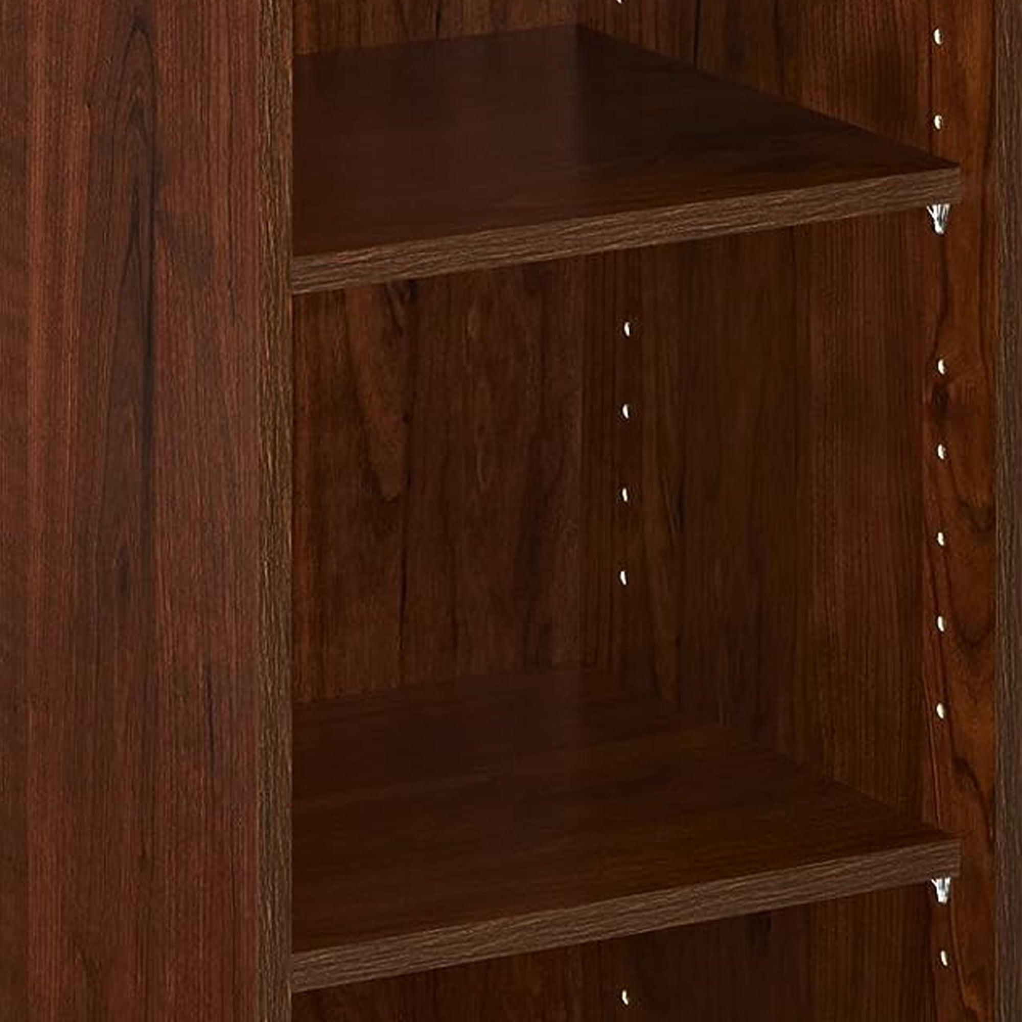 ClosetMaid 3 Tier Storage Organizer w/ 2 Adjustable Shelves, Dark Cherry