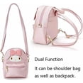 thumbnail image 3 of Anime Cute Cartoon Bag Cosplay Shoulder Bag Backpack Handbag PU Schoolbags for Kids Girls Fans(Pink), 3 of 5