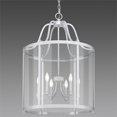 thumbnail image 2 of Beaumont Lane 6 Light Clear Glass Cage Pendant in White, 2 of 3