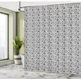 thumbnail image 4 of Ambesonne Luau Shower Curtain, Flourish Pattern Hibiscus Art, 69"Wx70"L, Taupe Grey, 4 of 4
