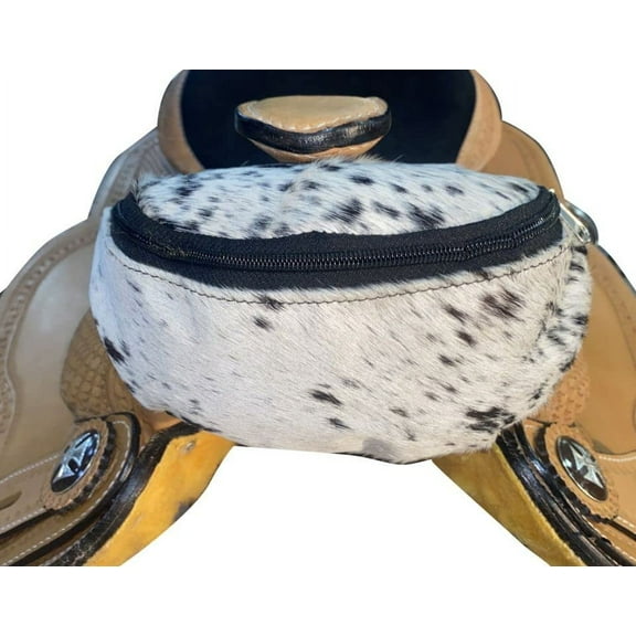 Showman Hair-On Cowhide Saddle Pouch