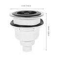 thumbnail image 2 of LOLIPPYY Shampoo Bed Strainer with Ceramic Basin and Stainless Steel for Professional Salon Use, 2 of 7